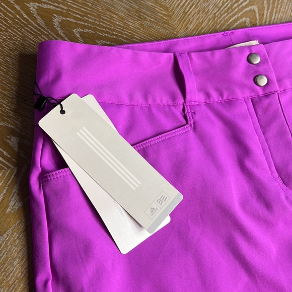 ADIDAS Golf Women's Essentials 3-Stripes Skortin Scorch Purple 6 - Picture 2 of 10